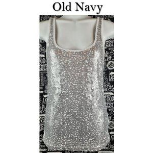 Old Navy Sequins Tank Top Size Medium